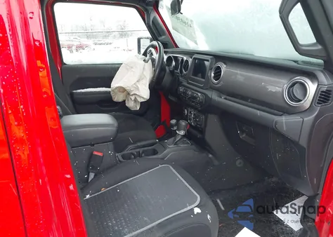 2021 Jeep Wrangler Unlimited Sahara 4X4 z USA, uszkodzony, nr VIN 1C4HJXENXMW592247